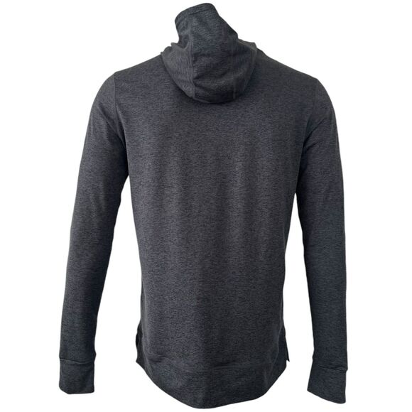 Barbell Hoodie Mens Size Medium Bodybuilding Gray Pullover Jacket Workout - Picture 2 of 5